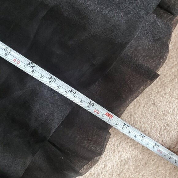 BCBG Paris Y2K Tulle Whimsigoth Dark Fairy Vamp Evening Cocktail Dress 8 - Picture 5 of 6